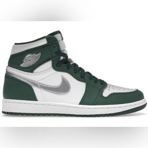 Air Jordan 1 Retro High OG Gorge Green/ Silver NIB Youth 7/ Women 8-8.5
